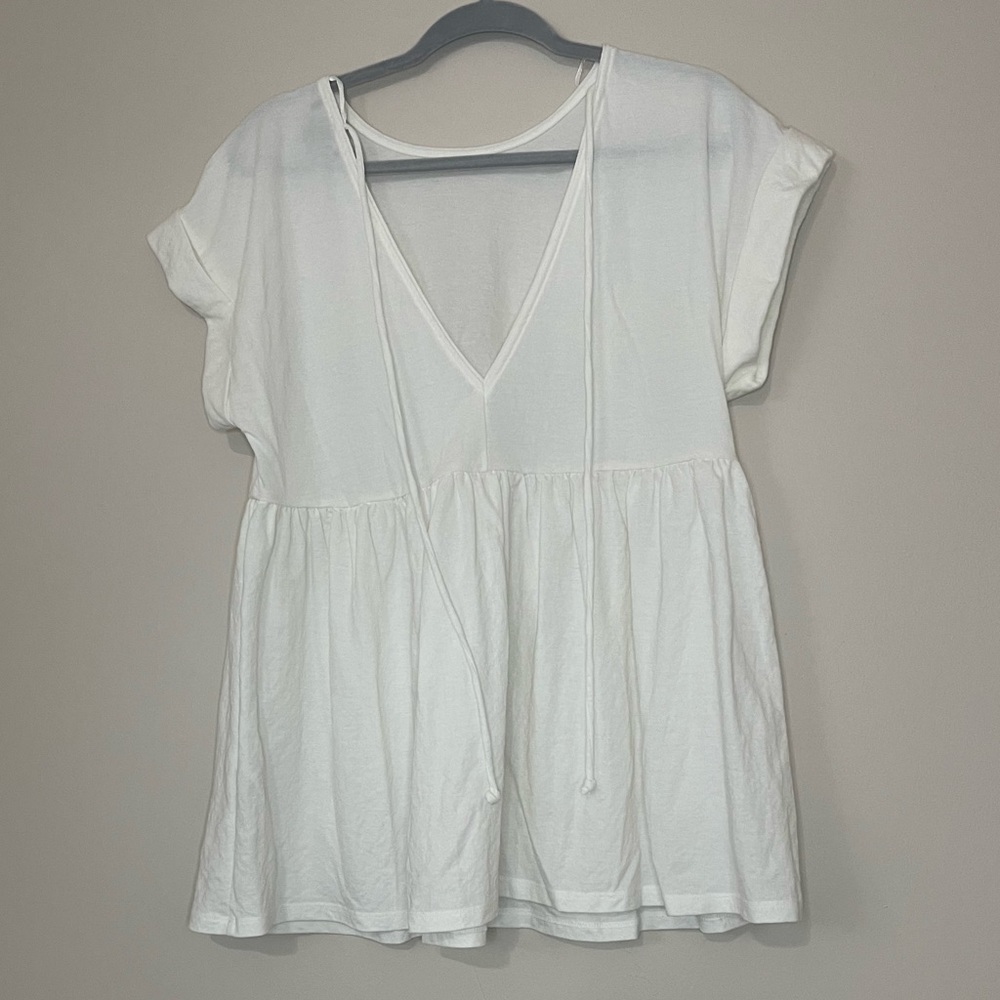 White babydoll blouse